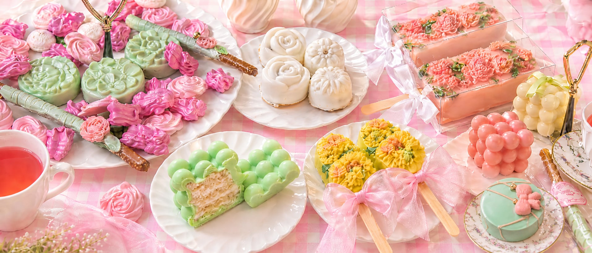 Build your own pink dessert box — handmade cake pops, cake truffles, jam bars, bubble cakes and dipped oreos from Jam and Crumb in Springfield MO