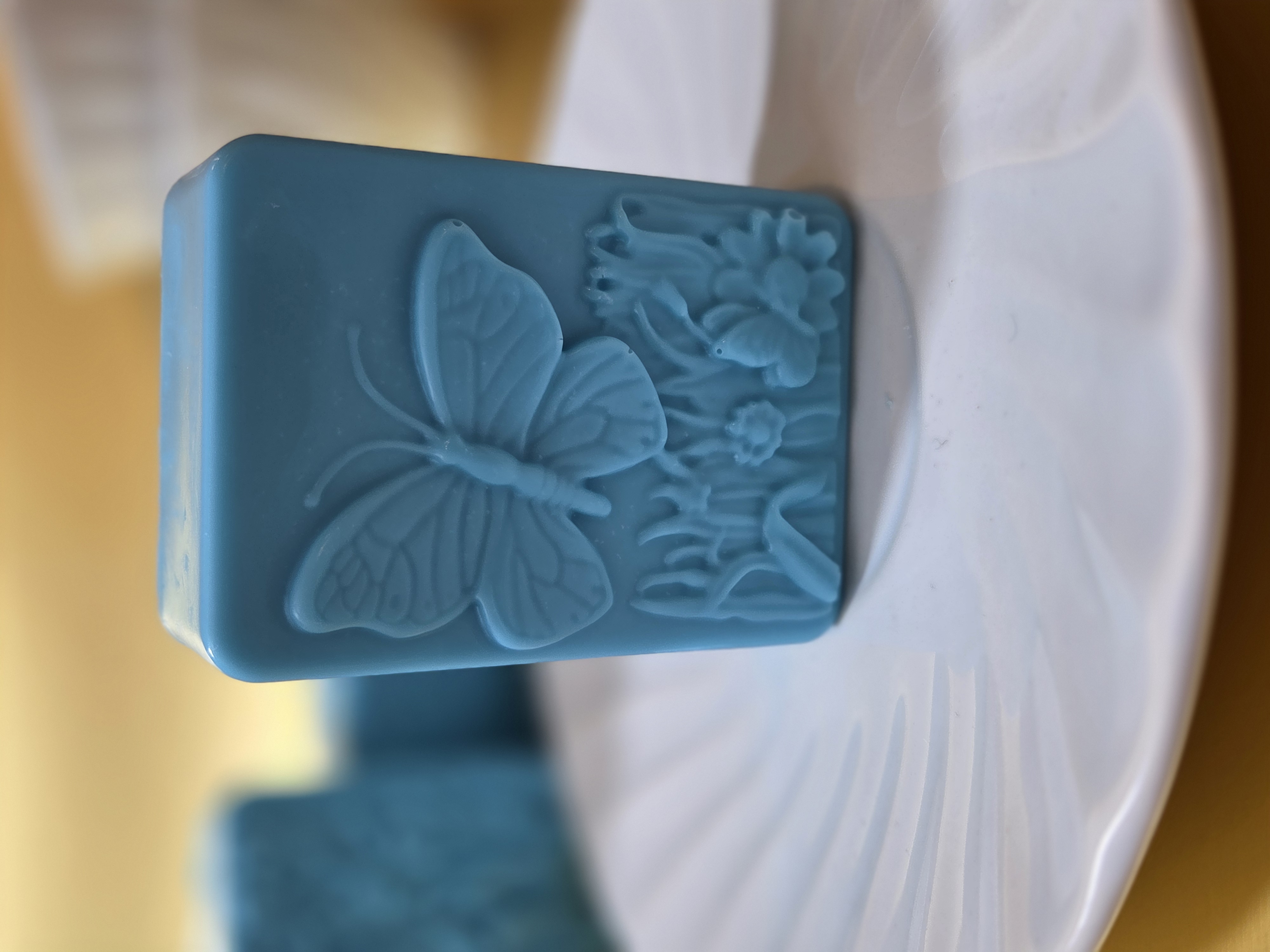 Creative bakery desserts — butterfly molded cake bar by Jam and Crumb