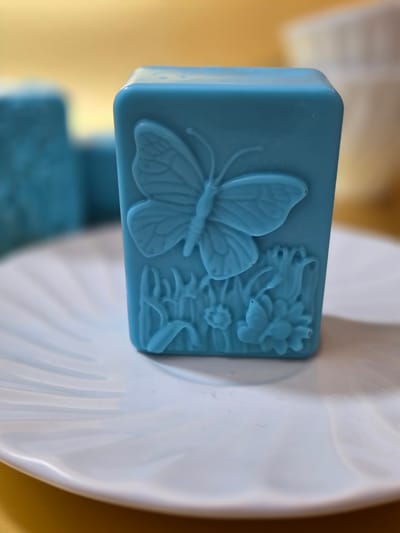 Creative bakery desserts — butterfly molded cake bar by Jam and Crumb