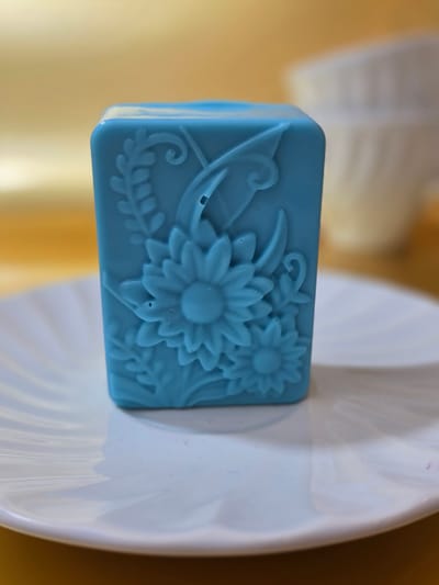 Unique dessert ideas — sunflower molded cake bar handmade by Jam and Crumb